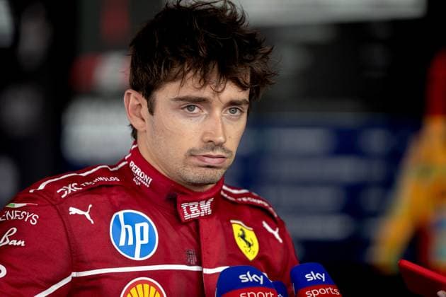 BOEDAPEST - Charles Leclerc (Ferrari) speaks to the press at the Hungaroring an the end of the Hungarian Grand Prix. ANP SANDER KING xVIxANPxSportx xxANPxIVx 532755223 originalFilename: 532755223.jpg