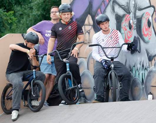 03 08 2025 BMX German Freestyle Championship 2025 in Park at Bikepark Darmstadt here Final Park Male Elite Center Winner Winner German Champion Philipp MUTH Fischbachtal Hessen Darmstadt Hessen Germany