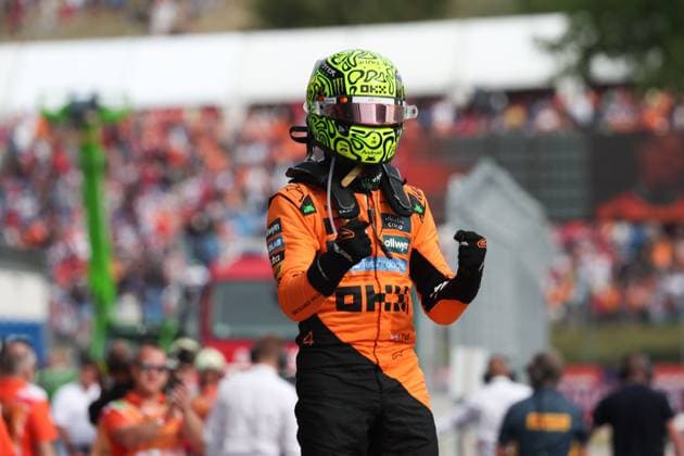 4 Lando Norris GBR, McLaren F1 Team , F1 Grand Prix of Hungary at Hungaroring on August 3, 2025 in Budapest, Hungary Photo by HOCH ZWEI Budapest Hungary
