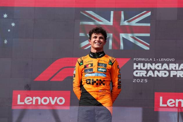 4 Lando Norris GBR, McLaren F1 Team , F1 Grand Prix of Hungary at Hungaroring on August 3, 2025 in Budapest, Hungary Photo by HOCH ZWEI Budapest Hungary