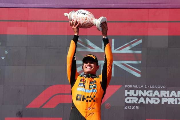 4 Lando Norris GBR, McLaren F1 Team , F1 Grand Prix of Hungary at Hungaroring on August 3, 2025 in Budapest, Hungary Photo by HOCH ZWEI Budapest Hungary