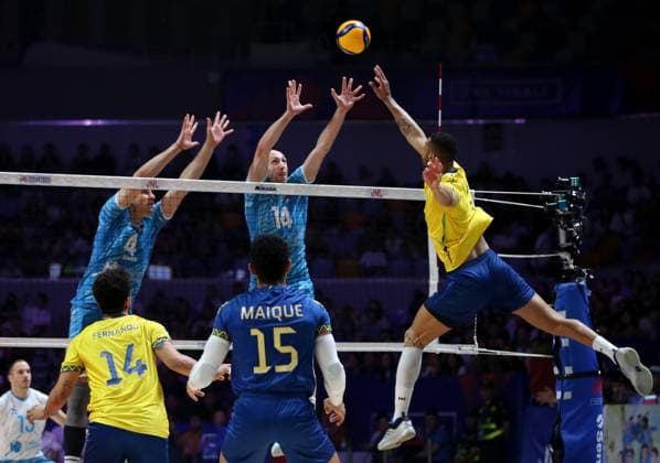 Volleyball, Nations League, Slovenia - Brazil