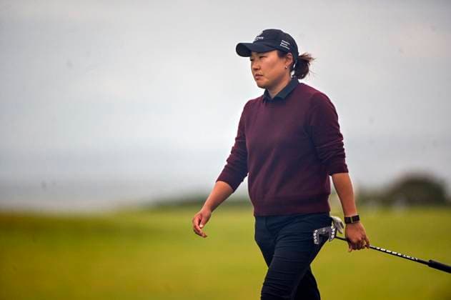 3rd August 2025; Royal Porthcawl Golf Club, Porthcawl, Wales; AIG Womens Open Golf, Final Round; Ilhee Lee walking to the green on 13  AledxHopkins