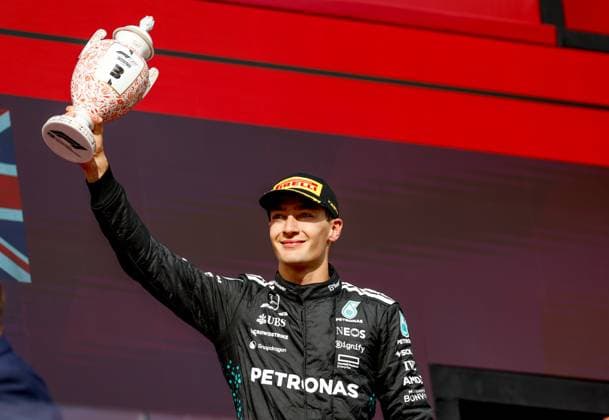 63 George Russell GBR, Mercedes AMG Petronas F1 Team , F1 Grand Prix of Hungary at Hungaroring on August 3, 2025 in Budapest, Hungary Photo by HOCH ZWEI Budapest Hungary