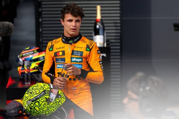 Lando Norris McLaren Formula 1 Team, Great Britain 04 , HUN, Formula 1 World Championship, Hungarian Grand Prix, Hungaroring, race day, race, podium, 2025 season, 03 08 2025 HUN, Formula 1 World Championship, Hungarian Grand Prix, Hungaroring, race, podium, 2025 season, 03 08 2025 Budapest Copyright: xEibner-Pressefoto MarcelxFischerx EP_MFI