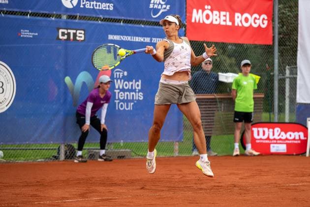 Julia Grabher AUT , Nikola Bartunkova vs Julia Grabher,Tennis, CTS Ladies Open, Final, 03 08 2025, Nikola Bartunkova vs Julia Grabher,Tennis, CTS Ladies Open, Final, 03 08 2025 Hechingen Copyright: xEibner-Pressefoto StefanxRosenfex EP_SRD