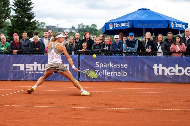 Julia Grabher AUT , Nikola Bartunkova vs Julia Grabher,Tennis, CTS Ladies Open, Final, 03 08 2025, Nikola Bartunkova vs Julia Grabher,Tennis, CTS Ladies Open, Final, 03 08 2025 Hechingen Copyright: xEibner-Pressefoto StefanxRosenfex EP_SRD