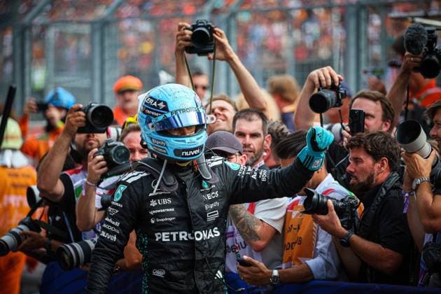 63 George Russell, (GRB) AMG Mercedes Ineos W16,during the Hungarian GP, Budapest 31 July-4 August 2025. Formula 1 World Championship, WM, Weltmeisterschaft 2025.  Copyright: xFedericoxBasile IPAxSportx xipa-agency.netx xx IPA_61619530 IPA_Agency_IPA61619530
