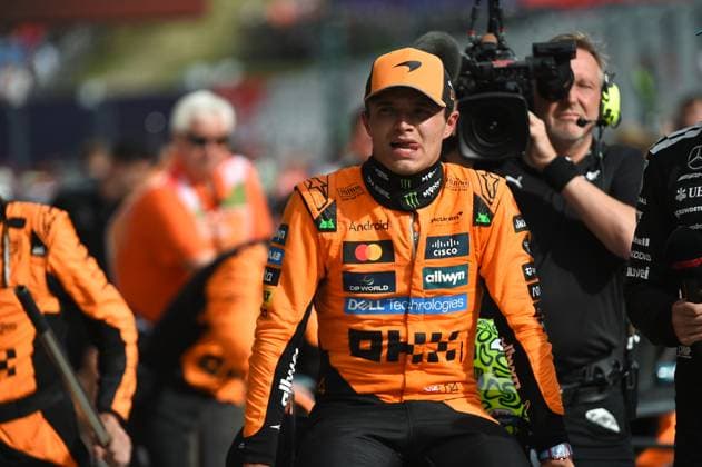 August 3, 2025, Budapest, Budapest, Hungary: Lando Norris, driver for McLaren celebrates after winning the Formula One Hungarian Grand Prix, held at the Hungaroring Budapest Hungary - ZUMAs291 20250803_zip_s291_040 Copyright: xBalintxSzentgallayx