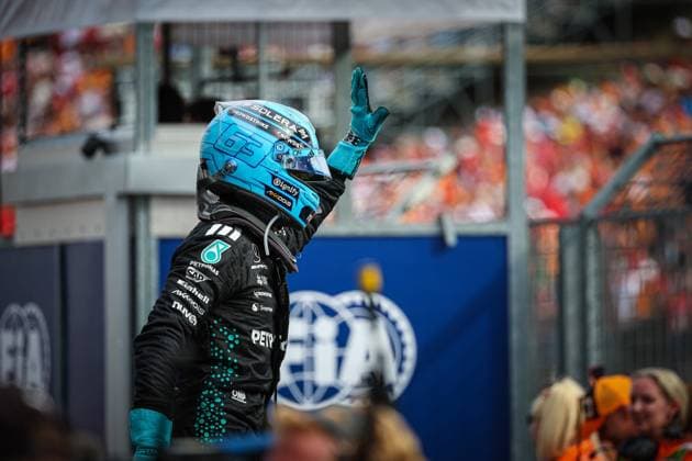 MOTORI - Formula 1 - Lenovo Hungarian Grand Prix 2025 63 George Russell, (GRB) AMG Mercedes Ineos W16,during the Hungarian GP, Budapest 31 July-4 August 2025. Formula 1 World Championship, WM, Weltmeisterschaft 2025. Hungary Hungary  Copyright: xIPAxSport ABACAx