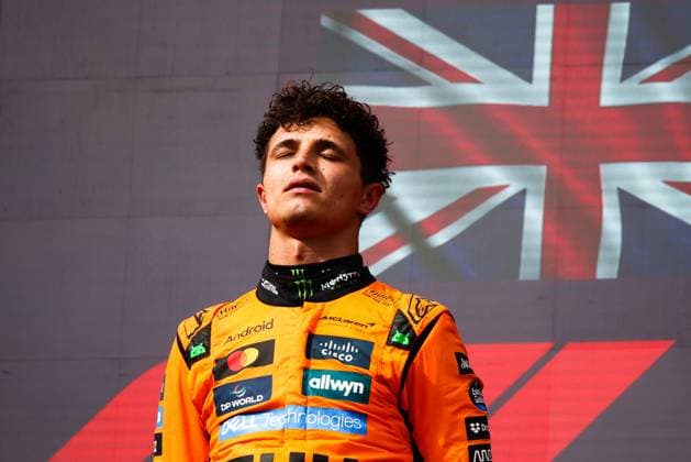 August 3, 2025, Budapest, Hungary: Lando Norris of McLaren wins the Formula 1 Hungarian Grand Prix at the Hungaroring circuit in Mogyorod near Budapest on August 3rd, 2025. Budapest Hungary - ZUMAz156 0828764081st Copyright: xBeataxZawrzelx
