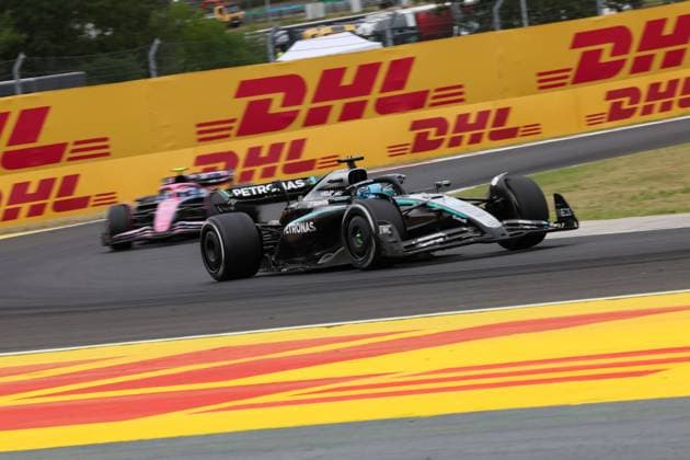 63 George Russell GBR, Mercedes AMG Petronas F1 Team , F1 Grand Prix of Hungary at Hungaroring on August 3, 2025 in Budapest, Hungary Photo by HOCH ZWEI Budapest Hungary
