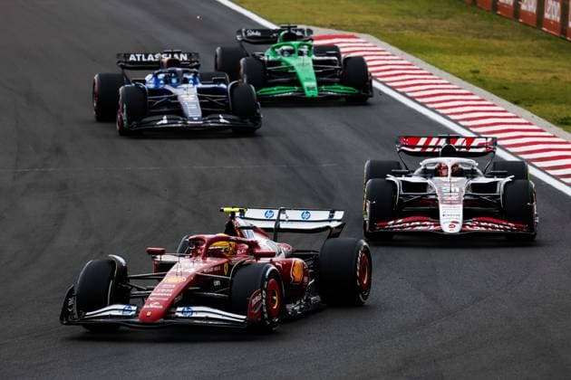 44 Lewis Hamilton GBR, Scuderia Ferrari HP , 31 Esteban Ocon FRA, MoneyGram Haas F1 Team , F1 Grand Prix of Hungary at Hungaroring on August 3, 2025 in Budapest, Hungary Photo by HOCH ZWEI Budapest Hungary