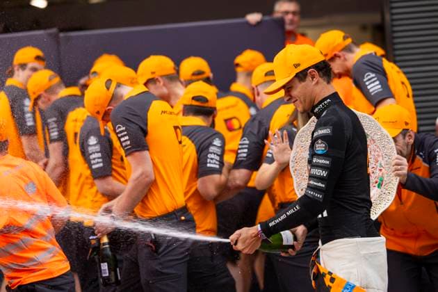 4 Lando Norris GBR, McLaren F1 Team , F1 Grand Prix of Hungary at Hungaroring on August 3, 2025 in Budapest, Hungary Photo by HOCH ZWEI Budapest Hungary