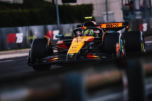 F1 - HUNGARIAN GRAND PRIX 2025 04 NORRIS Lando (gbr), McLaren F1 Team MCL39, action during the 2025 Formula 1 Lenovo Hungarian Grand Prix, 14th round of the 2025 FIA Formula One World Championship, WM, Weltmeisterschaft from August 1 to 3, 2025 on the Hungaroring, in Mogyorod, Hungary - MogyorodHungary  Copyright: xANTONINxVINCENTx