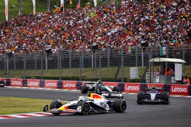 F1 - HUNGARIAN GRAND PRIX 2025 06 HADJAR Isack (fra), Visa Cash App RB F1 Team VCARB02, action during the 2025 Formula 1 Lenovo Hungarian Grand Prix, 14th round of the 2025 FIA Formula One World Championship, WM, Weltmeisterschaft from August 1 to 3, 2025 on the Hungaroring, in Mogyorod, Hungary - MogyorodHungary  Copyright: xJulienxDelfossex
