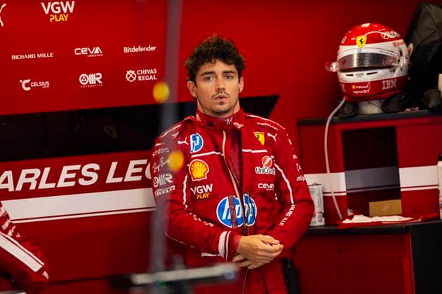 F1 - HUNGARIAN GRAND PRIX 2025 LECLERC Charles (mco), Scuderia Ferrari SF-25, portrait during the 2025 Formula 1 Lenovo Hungarian Grand Prix, 14th round of the 2025 FIA Formula One World Championship, WM, Weltmeisterschaft from August 1 to 3, 2025 on the Hungaroring, in Mogyorod, Hungary - MogyorodHungary  Copyright: xJulienxDelfossex