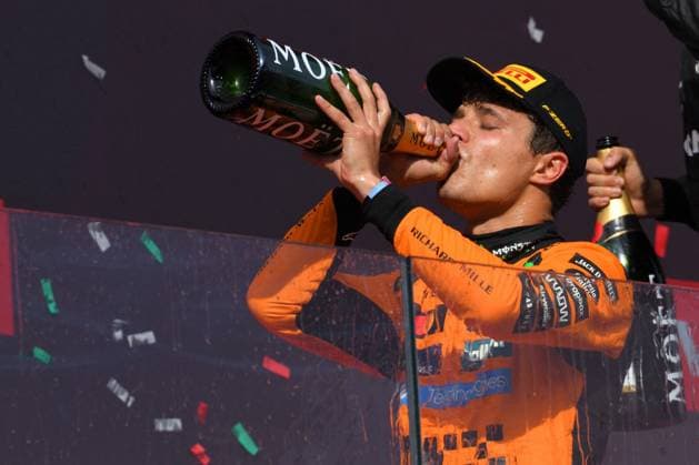 F1 Hungarian Grand Prix - Race Day - Budapest 4 Lando Norris (GBR) MCLAREN on the last day of the Hungarian Grand Prix at the Hungaroring in Budapest, Hungary on August 3, 2025. Photo by IPA ABACAPRESS.COM Budapest Hungary  Copyright: xIPAxSport ABACAx