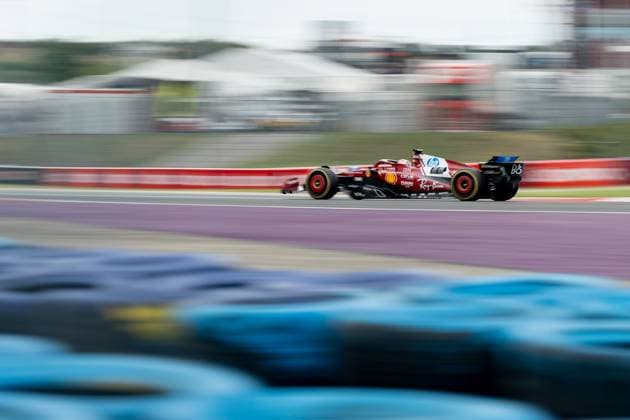 Charles Leclerc Scuderia Ferrari HP F1 Team, Monaco, 16 in SF 25, HUN, Formula 1 World Championship, Hungarian Grand Prix, Hungaroring, race, 2025 season, 03 08 2025 HUN, Formula 1 World Championship, Hungarian Grand Prix, Hungaroring, race, 2025 season, 03 08 2025 Budapest Copyright: xEibner-Pressefoto MarcelxFischerx EP_MFI