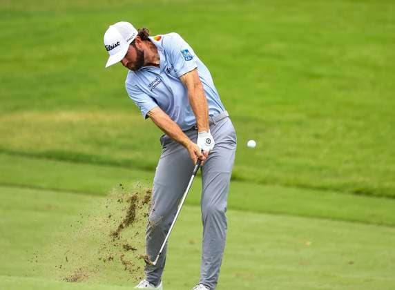 August 3, 2025: Cameron Young hitting ball on second hole. Fourth round, 2025 Wyndham Championship, Sedgefield Country Club in Greensboro, North Carolina. CSM Greensboro United States of America - ZUMAc04_ 20250803_zma_c04_031 Copyright: xDavidxBeachx
