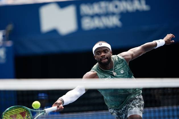 National Bank Open 2025 - Day 9 TORONTO, CANADA - AUGUST 3 : Frances Tiafoe of the United States in action against Alex de Minaur of Australia on day nine of the 2025 National Bank Open at Sobeys Stadium in Toronto, Ontario, Canada on August 3, 2025. Mert Alper Dervis Anadolu Ontario Canada. Editorial use only. Please get in touch for any other usage.  Copyright: x2025xAnadoluxMertxAlperxDervisx