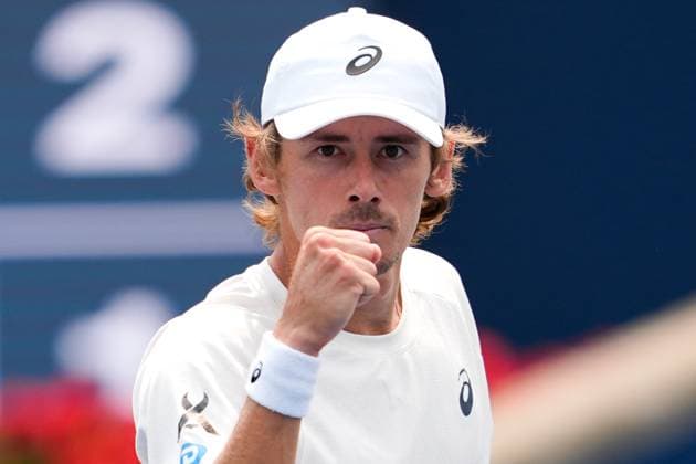 National Bank Open 2025 - Day 9 TORONTO, CANADA - AUGUST 3 : Alex de Minaur of Australia reacts while playing against Frances Tiafoe of the United States on day nine of the 2025 National Bank Open at Sobeys Stadium in Toronto, Ontario, Canada on August 3, 2025. Mert Alper Dervis Anadolu Ontario Canada. Editorial use only. Please get in touch for any other usage.  Copyright: x2025xAnadoluxMertxAlperxDervisx