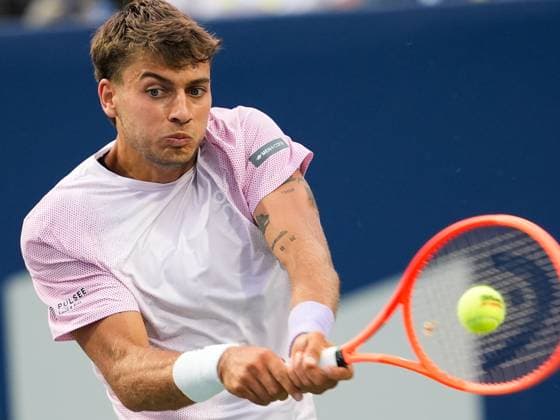 National Bank Open 2025 - Day 9 TORONTO, CANADA - AUGUST 3 : Flavio Cobolli of Italy in action against Ben Shelton of the United States on day nine of the 2025 National Bank Open at Sobeys Stadium in Toronto, Ontario, Canada on August 3, 2025. Mert Alper Dervis Anadolu Ontario Canada. Editorial use only. Please get in touch for any other usage.  Copyright: x2025xAnadoluxMertxAlperxDervisx