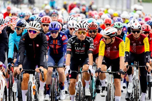 August 4, 2025, Wroclaw, Lower Silesia, Poland: PATRYK STOSZ , RAFAL MAJKA , STANISLAW ANIOLKOWSKI during Tour of Poland Stage 1: Wroclaw - Legnica, August 4, 2025. Wroclaw, Poland Wroclaw Poland - ZUMAb265 20250804_zsp_b265_012 Copyright: xMateuszxBireckix
