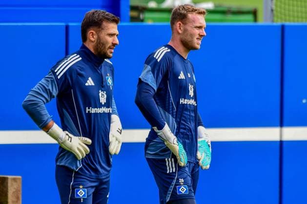 Peretz Daniel Heuer Fernandes Daniel HSV Germany , Hamburg , Volksparkstadion , Football , 1 Bundesliga , Training of Hamburger SV
