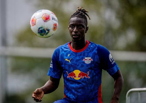 Leipzigs Amadou Haidara at the RB Leipzig training camp in Donaueschingen Aasen on July 27, 2025 SV Aasen sports ground, Donaueschingen RB Leipzig training camp