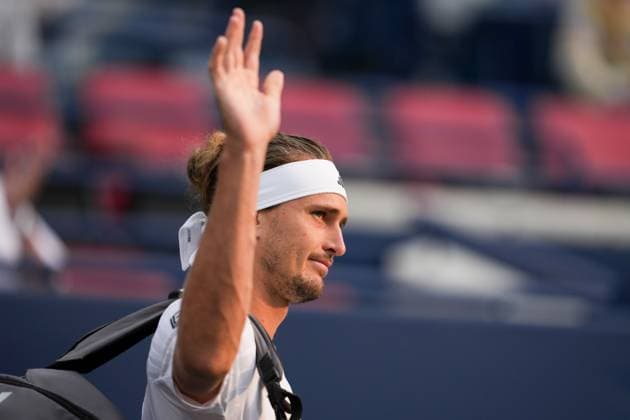 ATP, Tennis Herren Masters 1000 National Bank Open Toronto Presented by Rogers 2025 - Round of 16 - Day 10 Alexander Zverev of Germany entering into the court for the game against Alexei Popyrin of Australia during the Men s Singles round of 16 match on day 10 of the ATP Masters 1000 National Bank Open at Sobeys Stadium. on August 4, 2025 in Toronto, Canada. (Photo by Leonardo Ramirez Eyepix Group) Copyright: xLeonardoxRamirezx xEyepixxGroupx LR-01082025-01891