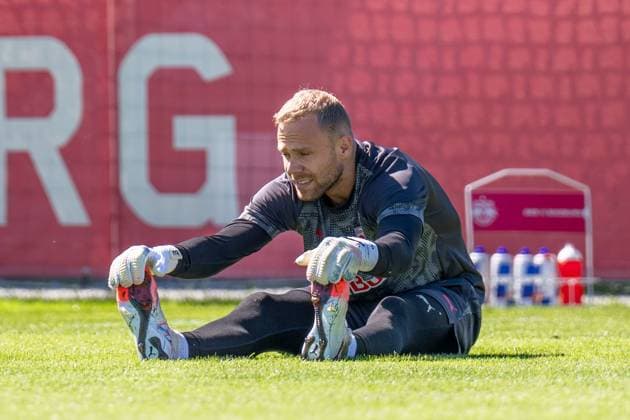 SOCCER - UEFA CL, RBS vs Brugge SALZBURG,AUSTRIA,05.AUG.25 - SOCCER - UEFA Champions League, qualification, Red Bull Salzburg vs Club Brugge, preview, training RBS. Image shows Alexander Schlager (RBS).  GEPAxpictures xWolfgangxKofler