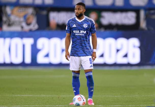 SYLLA Moussa Team FC Schalke 04 2 Bundesliga Season 2025 2026 Match FC Schalke 04 Hertha BSC Berlin 2 1 on 01 08 2025 in Gelsenkirchen DFL REGULATIONS PROHIBIT ANY USE OF PHOTOGRAPHS as IMAGE SEQUENCES and or QUASI VIDEO Copyright: xLacixPerenyix