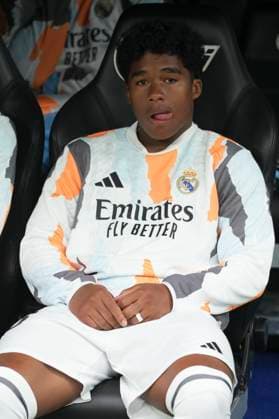 May 4, 2025, Madrid, Madrid, spain: ENDRICK of Real Madrid during the Spanish championship La Liga football match between Real Madrid CF and RC Celta on 4 May 2025 at Santiago Bernabeu stadium in Madrid, Spain Madrid spain - ZUMAl193 20250504_zsp_l193_374 Copyright: xLaurentxLairysx