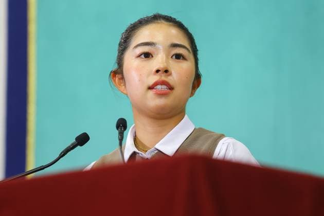Women s British Open, Yamashita, press conference, PK, Pressekonferenz after returning home -JPN- Golf - Female golfer Miyu Yamashita returns to Japan and holds a press conference at the Japan National Press Club(JNPC). She won her first major at the AIG Women s British Open (July 31-August 3, 2025). Tokyo Japan Copyright: xKazukixOISHIx
