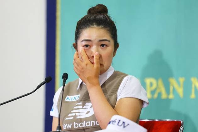 Women s British Open, Yamashita, press conference, PK, Pressekonferenz after returning home -JPN- Golf - Female golfer Miyu Yamashita returns to Japan and holds a press conference at the Japan National Press Club(JNPC). She won her first major at the AIG Women s British Open (July 31-August 3, 2025). Tokyo Japan Copyright: xKazukixOISHIx