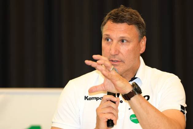 HANDBALL - HBL, Kiel, training camp GRAZ,AUSTRIA,05.AUG.25 - HANDBALL - HBL Handball-Bundesliga, THW Kiel, press conference, PK, Pressekonferenz Image shows Dietmar Peissl (STHV).  GEPAxpictures xMarioxBuehner-Weinrauch