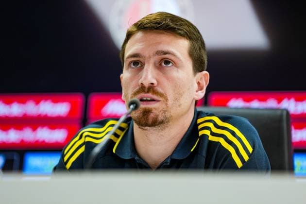 Champions League 2025-2026: press conference, PK, Pressekonferenz of Fenerbahce SK Rotterdam - Mert Hakan Yandas of Fenerbahce during the press conference of Fenerbahce SK in preparation of the Champions League qualification duel against Feyenoord at Stadion Feijenoord De Kuip on 5 August 2025 in Rotterdam, The Netherlands. Copyright: xYannickxVerhoevenx