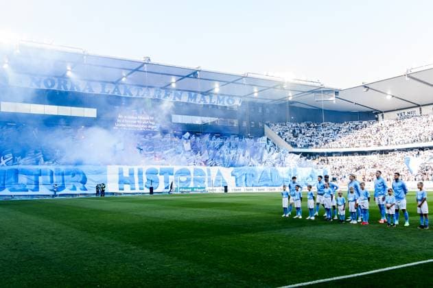 250805 Players of Malmö FF ahead of the UEFA Champions League qualifier football match between Malmö FF and FC Copenhagen on August 5, 2025 in Malmö Photo Christian Örnberg BILDBYRAN COP 166 CS0745 fotboll football soccer fotball uefa champions league champions league malmö ff fc copenhagen bbeng  Copyright: CHRISTIANxÖRNBERG BB250805CO028