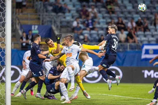 LUBLIN 05.08.2025 MECZ III RUNDA ELIMINACYJNA LIGA MISTRZOW SEZON 2025 26: DYNAMO KIJOW - PAFOS FC --- UEFA CHAMPIONS LEAGUE THIRD QUALIFYING ROUND FIRST MATCH: DYNAMO KYIV - PAFOS FC nz PILEAS KOSTAS GOLDAR DAVID MICHAIL NEOFYTOS VITALII BUIALSKII DRAGOMIR VLAD FOT. ERNEST KOLODZIEJ 400mm.pl NEWSPIX.PL --- newspix.pl 