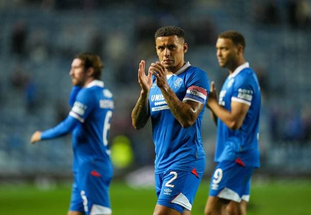 Rangers captain James Tavernier applauds the fans as he walks round the pitch at at full-time after coming on as a substitute for Max Aarons of Rangers. Final score Rangers 3 Viktoria Plzen 0. Rangers v Viktoria Plzen, UEFA Champions League, 3rd Qualifying Round, First Leg, Football, Ibrox Stadium, Glasgow, Scotland, UK - 05 Aug 2025Glasgow Ibrox Stadium Scotland United Kingdom EDITORIAL USE ONLY No use with unauthorised audio, video, data, fixture lists, club league logos or live services. Online in-match use limited to 120 images, no video emulation. No use in betting, games or single club league player publications. Copyright: xStuartxWallace Shutterstockx 15428174bo