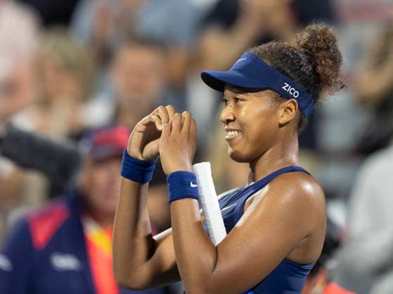 August 5, 2025, Montreal, Pq, Canada: Naomi Osaka of Japan celebrates her win over Elina Svitolina of Ukraine during quarterfinal tennis action at the National Bank Open in Montreal, Tuesday, Aug. 5, 2025. Canada News - August 5, 2025  - ZUMAc35_ 20250805_zaf_c35_094 Copyright: xChristinnexMuschix