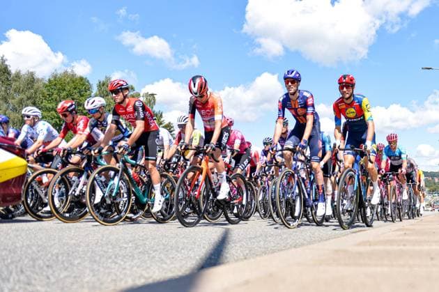06.08.2025 WALBRZYCH KOLARSTWO. TOUR DE POLOGNE. 3 ETAP WALBRZYCH - WALBRZYCH. NZ GIOUSE EPIS MICHAEL LEONARD TIMO ROOSEN BAUKE MOLLEMA KAI TALLER ARENA AKCJI --- 06.08.2025 WALBRZYCH CYCLING. TOUR DE POLOGNE. 3RD STAGE. WALBRZYCH - WALBRZYCH OP GIOUSE EPIS MICHAEL LEONARD TIMO ROOSEN BAUKE MOLLEMA KAI TALLER ARENA AKCJI NEWSPIX.PL --- newspix.pl 