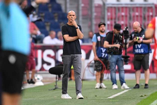 Salzburg v Club Brugge - UEFA Champions League SALZBURG, AUSTRIA - AUGUST 06 : Letsch Thomas head coach of Salzburg during the UEFA Champions League 2025 26 third qualifying round first leg between Salzburg and Club Brugge on August 6, 2025 in Salzburg, Austria, 06 08 2025 Salzburg Austria  Copyright: xTomasxSiskx