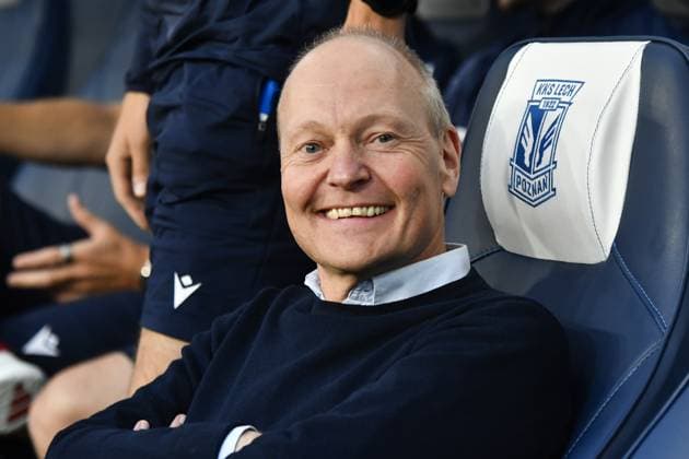 Niels Frederiksen, head coach of Lech before match of the third qualifying round of the UEFA Champions League between Lech Poznan vs Crvena Zvezda, Poland, on August 6 2025  Copyright: xMichalxDubiel IPAxSportx xipa-agency.netx xx IPA_61823490 IPA_Agency_IPA61823490