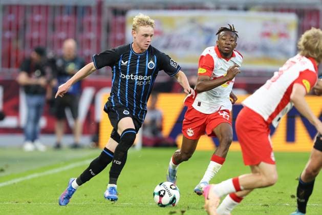 SOCCER - UEFA CL, RBS vs Brugge SALZBURG,AUSTRIA,06.AUG.25 - SOCCER - UEFA Champions League, qualification, Red Bull Salzburg vs Club Brugge. Image shows Joaquin Seys (Brugge).  GEPAxpictures xMathiasxMandl