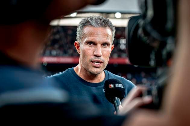 Feyenoord Rotterdam trainer Robin van Persie during the match Feyenoord Fenerbahce at the Kuip Stadium for the third qualifying round champions league season 2025 2026 in Rotterdam, Netherlands on 6 august 2025, photo by Marcel van Dorst EYE4images DeFodi Images