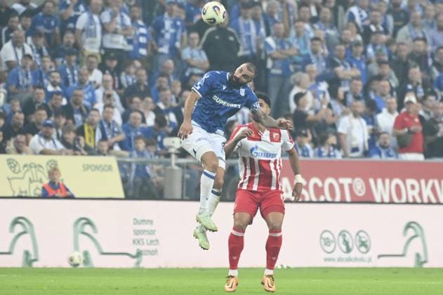 during match of the third qualifying round of the UEFA Champions League between Lech Poznan vs Crvena Zvezda, Poland, on August 6 2025  Copyright: xMichalxDubiel IPAxSportx xipa-agency.netx xx IPA_61825590 IPA_Agency_IPA61825590