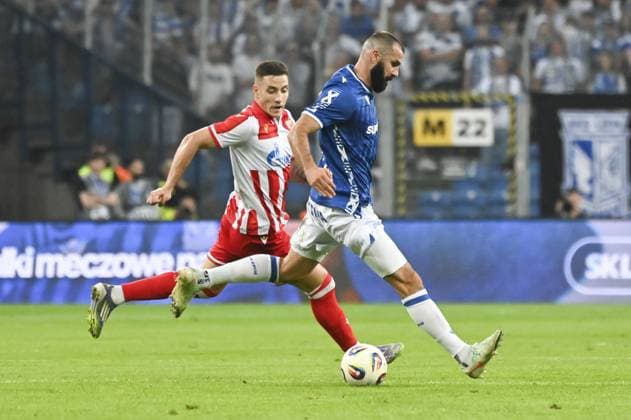 Mikael Ishak during match of the third qualifying round of the UEFA Champions League between Lech Poznan vs Crvena Zvezda, Poland, on August 6 2025  Copyright: xMichalxDubiel IPAxSportx xipa-agency.netx xx IPA_61825657 IPA_Agency_IPA61825657