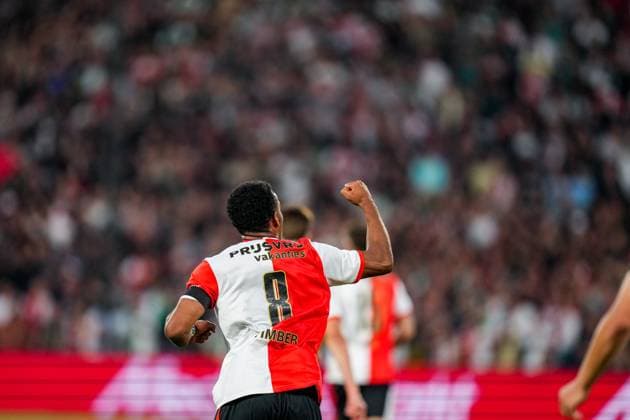 UEFA Champions League: Feyenoord v Fenerbahce SK Rotterdam - Quinten Timber of Feyenoord during the third qualification round 1st leg of The Champions League 2025 2026. The match is set between Feyenoord and Fenerbahce SK at Stadion Feijenoord De Kuip on 6 August 2025 in Rotterdam, The Netherlands. Copyright: xYannickxVerhoevenx